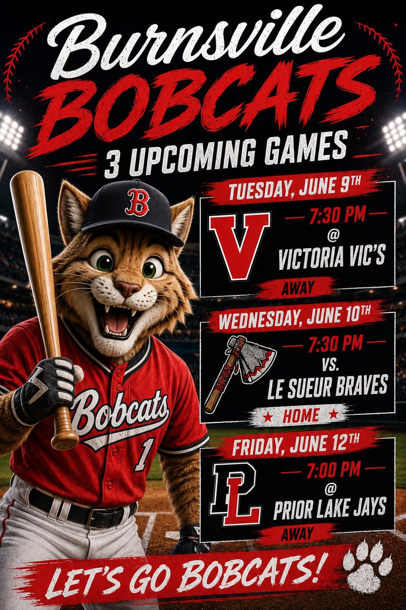 BobcatsBaseball's tweet photo. Busy week for the Kitties. 3 league games and two section standing games. Don’t need anymore rainouts and let’s play some ball! https://t.co/W1IokJMHi5