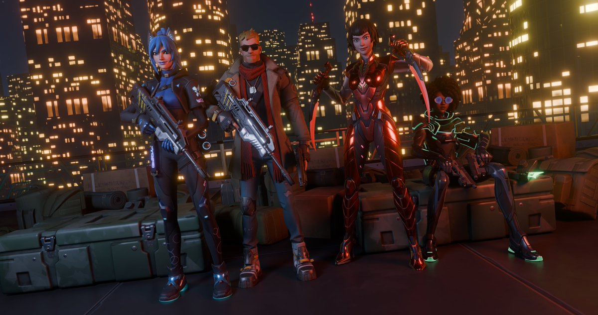 InCoR_Niko_YT's tweet photo. New allies of the New Seven to defeat Geno // 💙💛❤️💚//

#Fortnite #FortniteArt #FortniteShattered #Hope #Jones #TheOrder #Slone #render #b3d https://t.co/RvgiZHP2m7