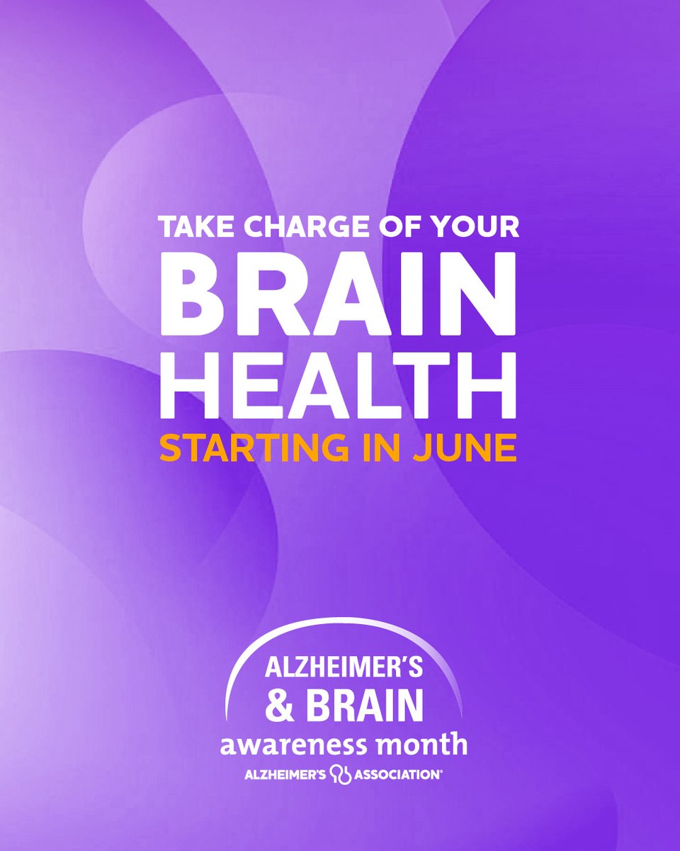 alzassociation's tweet photo. 🧠 Whatever your age or stage of life, there are so many reasons to take charge of your brain health today. 

During Alzheimer’s &amp; Brain Awareness Month, commit to taking the (re)think your brain 6-Step Challenge: https://t.co/Epu39yc8gc. https://t.co/uChKPfnoqL