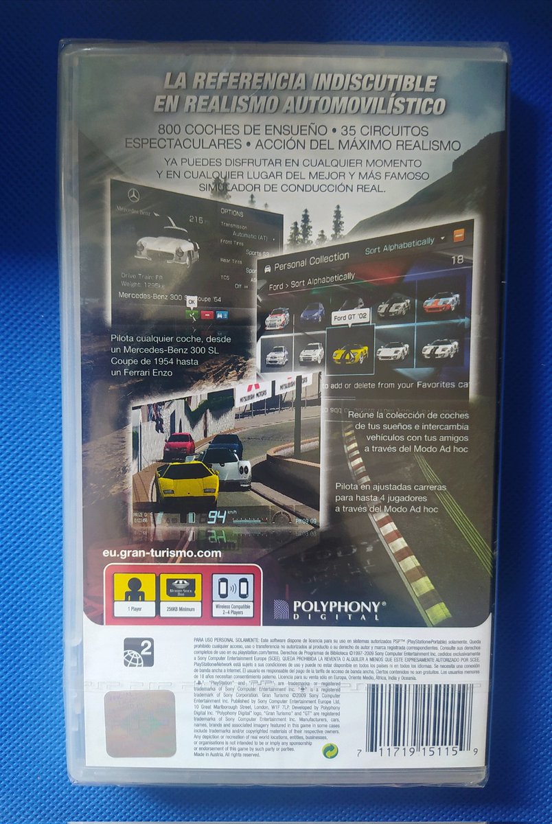 RafaR49914264's tweet photo. N° 165 Gran Turismo #psp #granturismo #sony #precintado https://t.co/jGVk5nqnhI