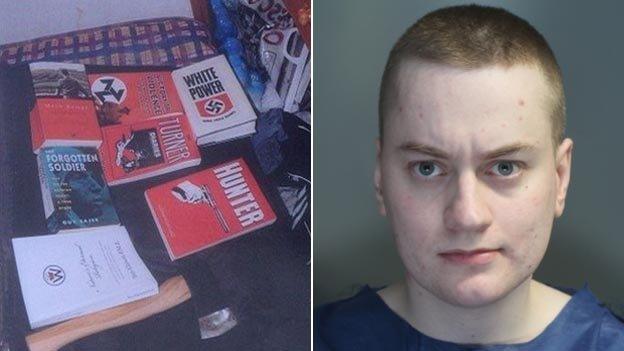 Th_Angelopoulos's tweet photo. Zack Davies walked into a Tesco in Mold in 2015 and attacked Dr Sarandev Bhambra with a machete and a claw hammer while shouting "white power".

Cut to the scalp down to the bone. Left hand nearly severed. Five hours of surgery. Davies tried to behead him. 

Nazi flags and Combat 18 stickers at his home. Life sentence.

In public. In a supermarket. In broad daylight.

You were saying?