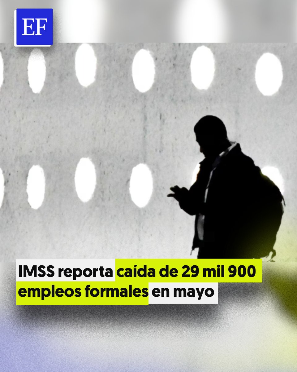 ElFinanciero_Mx's tweet photo. 📉🚨  El IMSS reportó la desaparición de 29 mil 922 puestos de trabajo, marcando el segundo mes con saldo negativo en lo que va de 2026.

🌾 La caída se atribuye principalmente a factores estacionales en el sector agropecuario, así como a la eliminación de un registro patronal fraudulento que simulaba relaciones laborales

https://t.co/VuDhx9R0Sr