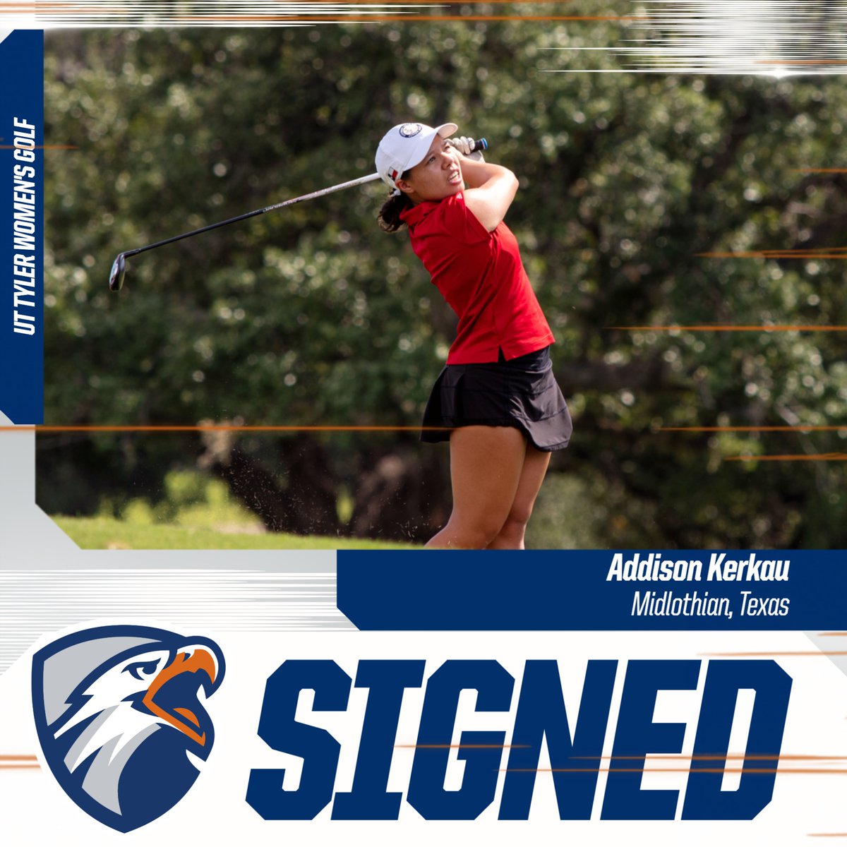 uttylerpatriots's tweet photo. WGOLF | Joining the @uttylerwgolf program is another home grown talent with a standout junior career!

Let's welcome Addison to the Patriot family!

#SwoopSwoop https://t.co/1NZVDJbY0F