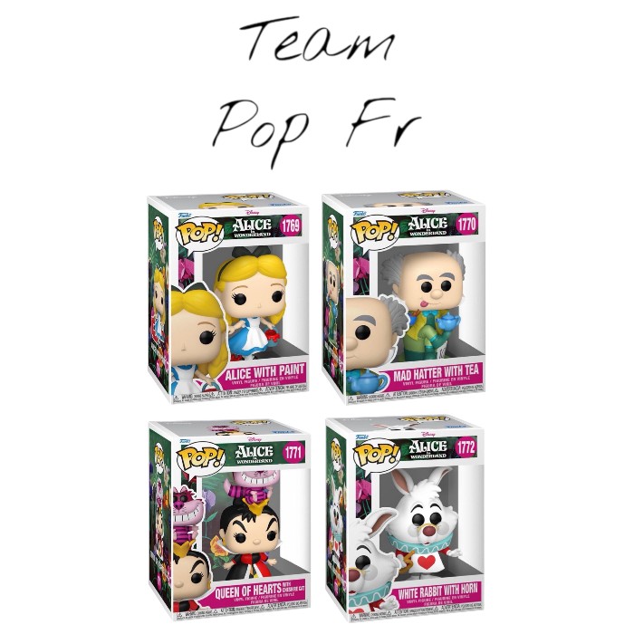TeamPopFr's tweet photo. Voici un tout premier aperçu de la nouvelle collection de figurines Funko Pop inspirées du dessin animé de Walt Disney #AliceAuPaysDesMerveilles visible sur #TeamPopFr entre mercredi et vendredi.

📍 Team Pop Fr : https://t.co/eM6l9flj0T

#WaltDisney #FunkoPop #Disney https://t.co/S133op741v
