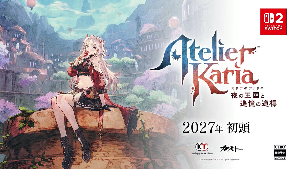 Atelier Karia announced, releasing 2027. Atelier Yumia Nintendo