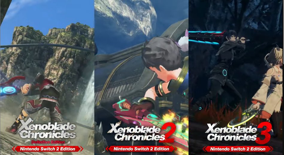 rodrigocoelhoc's tweet photo. Os 3 XENOBLADES de Nintendo Switch estarão ganhando uma "Nintendo Switch 2 Edition" que agora rodarão em 4K 60 FPS! https://t.co/Wf0y7hmXsz