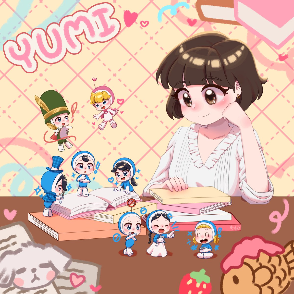 soul_724's tweet photo. Yumi 🩵 2026 version 

#yumiscells #유미의세포들 #fanart #art #redrawing https://t.co/CDL2eUuwB7
