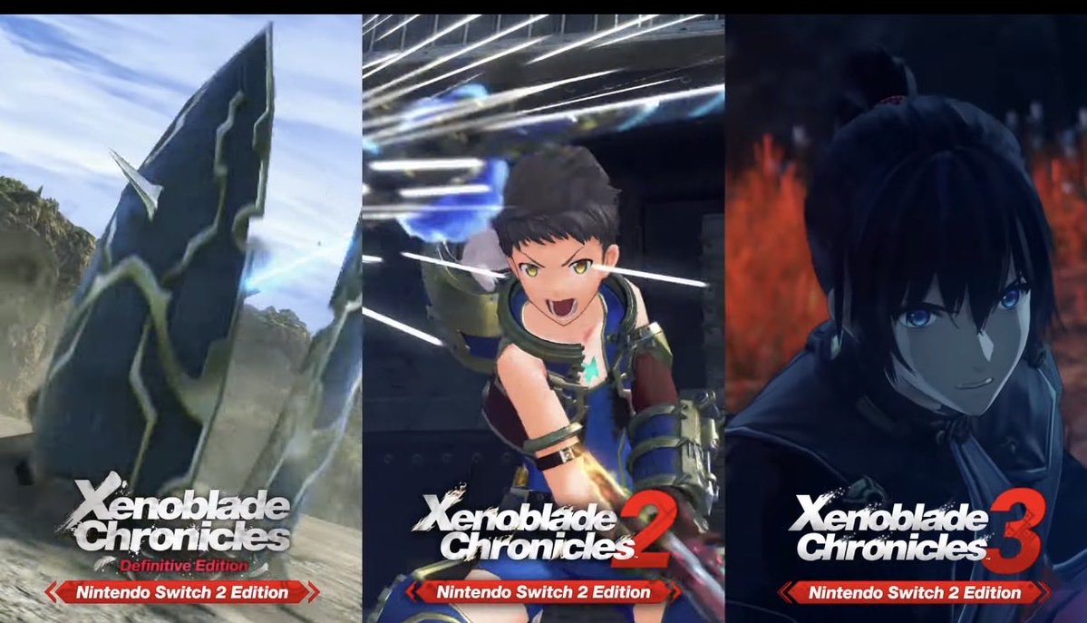 NU2407's tweet photo. Xenoblade Chronicles 1-3 Switch 2 editions announced

- 4k/60fps
- added content https://t.co/YLcvZ79vf8