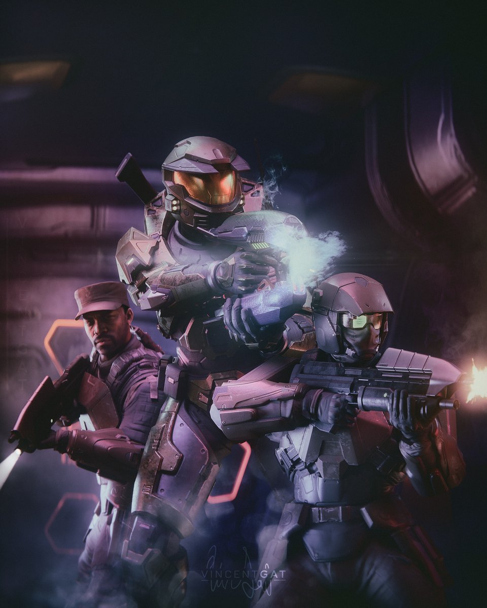 VincentGat's tweet photo. So anyways did you guys hear about Halo artist Vin Gattuso adding unnecessary bisexual lighting in his First Strike cover art reimagining?

Pretty weird. Almost like this was done on purpose... https://t.co/DtqU4y9y9L