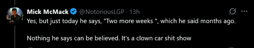 JoeLoganTalley's tweet photo. @NotoriousLGP @AnnCoulter It wasn't beside the point when the point was the timescale. You were measuring progress in weeks and concluding failure. The comparison offered a different timescale for the same judgment. It sounds like you're projecting: If anything, your reply was beside her point, as stated. https://t.co/9KuaSkVFgg
