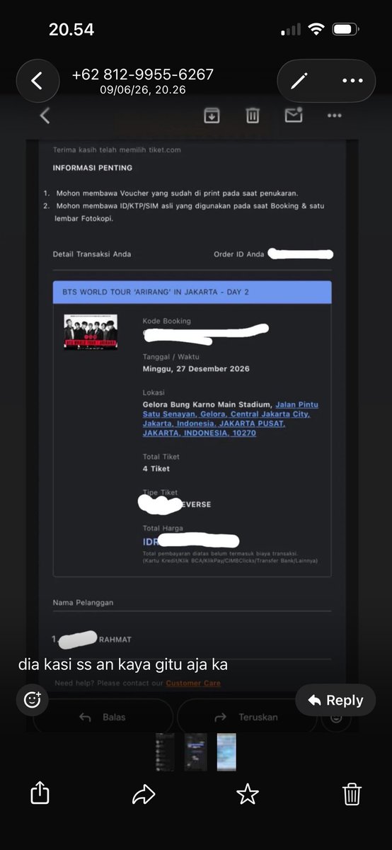 creamymilktea__'s tweet photo. HATI-HATI ADA PENIPU BTS JKT USN THREADSNYA @/coffelatee_24600 

Norek BRI A.N M.GALIH CAHYO 385901025760530
WA 081299556267

Scam bts jkt￼ https://t.co/PU1LoT0Lcr