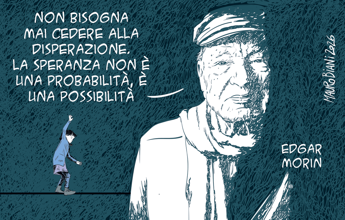 maurobiani's tweet photo. #EdgarMorin #persone #impegno #reponsabilità
La #speranza non è una #probabilità, è una #possibilità.
Oggi per @repubblica https://t.co/y1IQgLZVGB