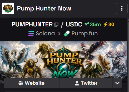 PumpHunterNow's tweet photo. Dexscreener updated with 30x boost! $PUMPHUNTER https://t.co/olGUemksg5