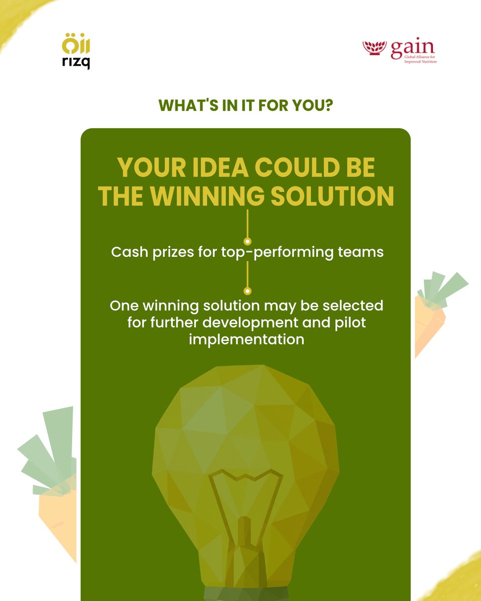 rizqorg's tweet photo. Are you passionate about making nutrition accessible for women? 

Here's your chance to make a difference!

@PakistanGain and Rizq are bringing an exciting competition for female students of Lahore - Hackathon! 

60 female students, 10 teams, 1 winning solution. 

Register today! https://t.co/FZvUljGcOj