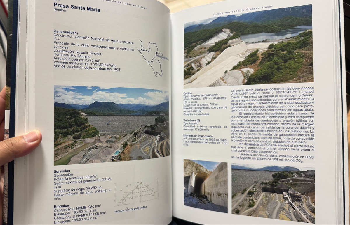 2block_engineer's tweet photo. 大ダム会議のお土産でたまに各国のダム図鑑を貰える時があります
メキシコのも貰ったんですが…
スペイン語なので全く読めません😂 https://t.co/pqLkxuNAVI