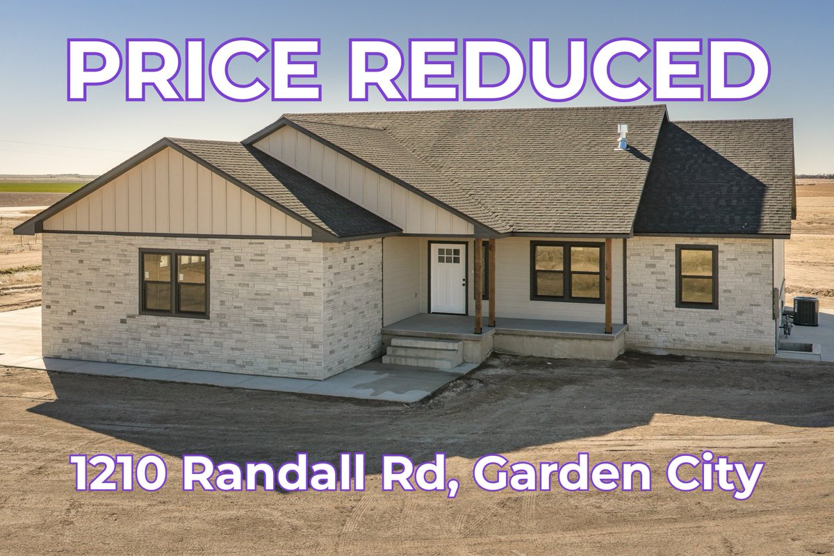 mbarealestateks's tweet photo. 🚨 PRICE REDUCED 🚨

1210 Randall Rd, Garden City, KS is now $539,900!

🏡 6 Bed
🛁 3 Bath
🌳 2.24 Acres
🚗 3-Car Garage
🔥 Stone Fireplace
🏠 Finished Basement

Country living just minutes from town.

More info:
https://t.co/FUBAozCxC7

#GardenCityKS #PriceReduced #RealEstate https://t.co/G7j1qt2DwY