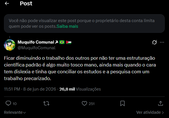 MuquifoComunal's tweet photo. @topiranath Eu fiz esse mesmo apontamento e ele me bloqueou kkkkkkkkk https://t.co/2k8AepCmnw