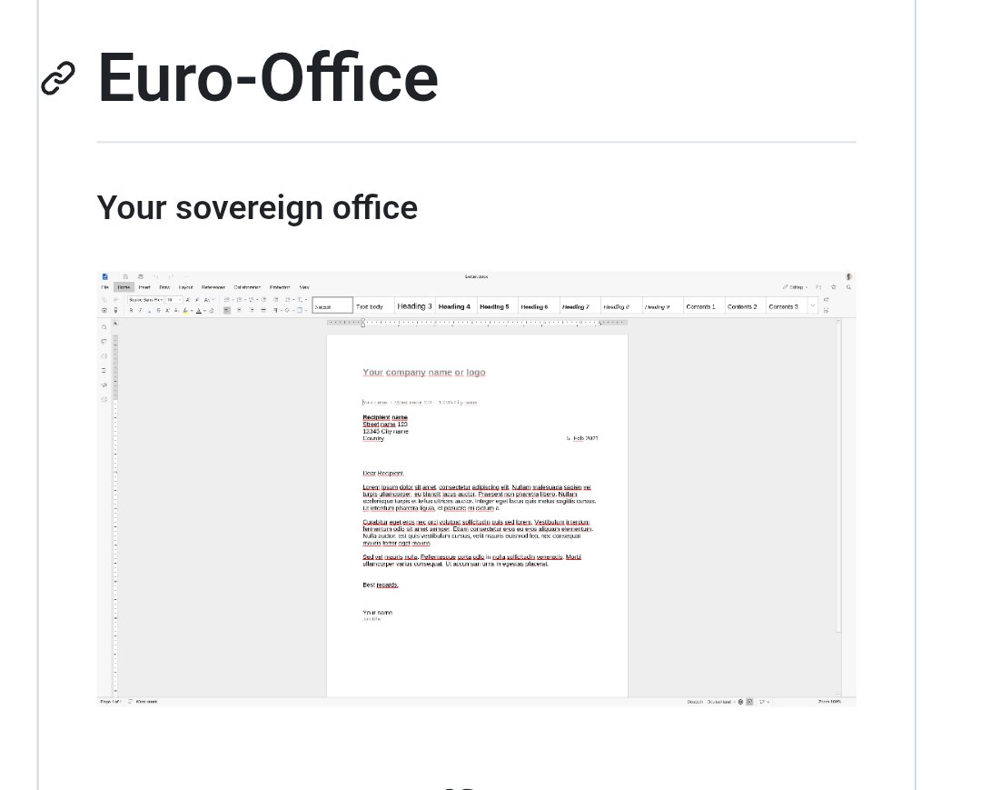 Techjunkie_Aman's tweet photo. Microsoft Office finally has a serious open-source challenger.

It's called Euro-Office.

A new project backed by contributors from:

• Nextcloud
• Proton
• IONOS
• OpenProject
• XWiki
• EuroStack

What it offers:

• Edit DOCX, XLSX, PPTX and PDF files
• Real-time collaboration
• Browser-based document editing
• Support for Microsoft Office and OpenDocument formats
• Open-source AGPL licensed codebase

Unlike traditional office suites, Euro-Office is designed to be integrated into platforms like:

• Nextcloud
• Proton Docs
• OpenProject
• Wikis
• File sharing solutions

The project started as a fork of ONLYOFFICE and aims to provide:

• Full transparency
• Open development
• Community governance
• Digital sovereignty

A very interesting project to watch if you care about the future of open-source productivity software.

Would you switch from Microsoft Office if this reached feature parity?