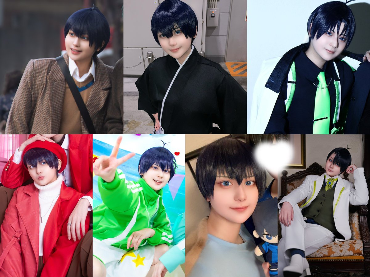 mari__blue's tweet photo. （cos）
🟦⛓の日ということでいままでやったisg41くんの衣装集〜💚たくさん好きな衣装やれて嬉しい😸💗 https://t.co/dr4f2TIn6B