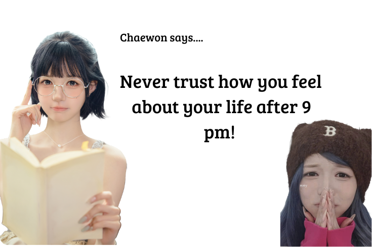 DeShowzaa's tweet photo. Yall better listen to Chaewon, she is even wearing glasses https://t.co/6sKOaGF8mW