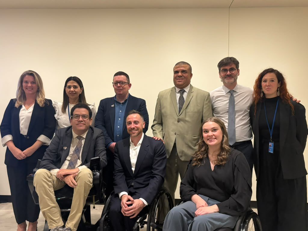 senadis_gob's tweet photo. En el evento Sinergia entre dos movimientos: Paralimpismo y Discapacidad, la directora nacional (s) del Senadis, Gabriela Villanueva comienza su participación en la 19 Conferencia de los Estados Partes en la Convención sobre los Derechos de las Personas con Discapacidad en la ONU https://t.co/xaKK6t5X9S