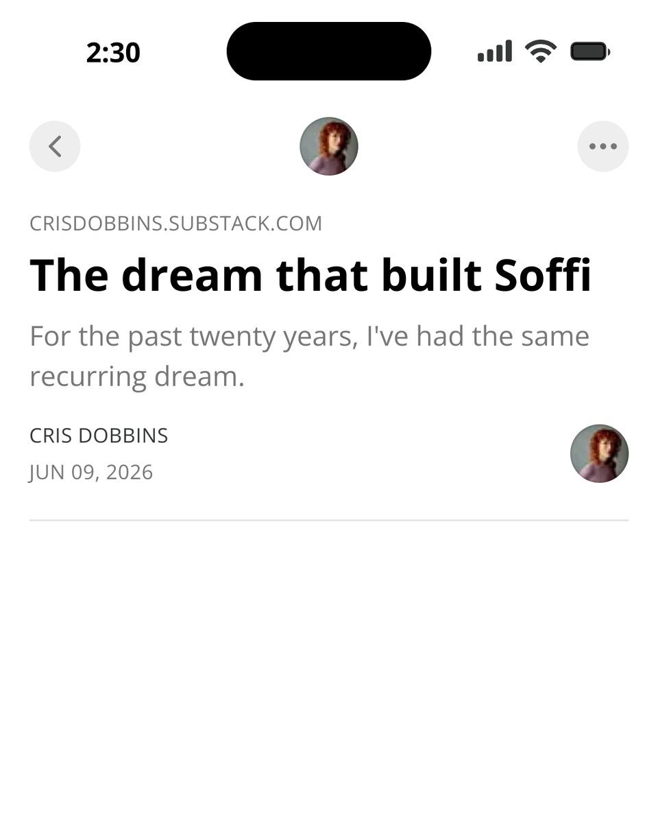 soffi_dev's tweet photo. The story behind Soffi, in @crisdobbins's words. Why a twenty-year dream/nightmare wouldn't go away, where the current AI tools fall short, and what becomes possible when designers and PMs can work directly on real, deployed software. https://t.co/63fnUN08Pb https://t.co/Al8bzv3CNo