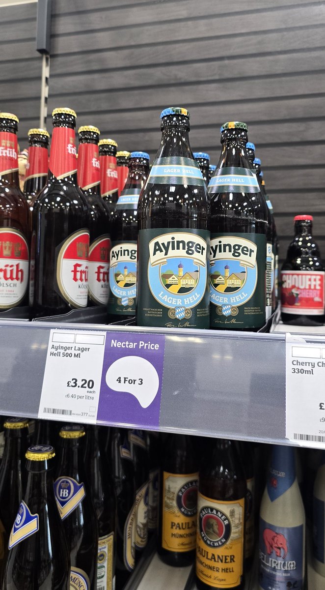 PintsBeauty's tweet photo. Whoever is in charge of sourcing beer at Sainsbury's...give them a pay rise! 

All 4 for 3 too 🍻 https://t.co/L4CYWeSwKq