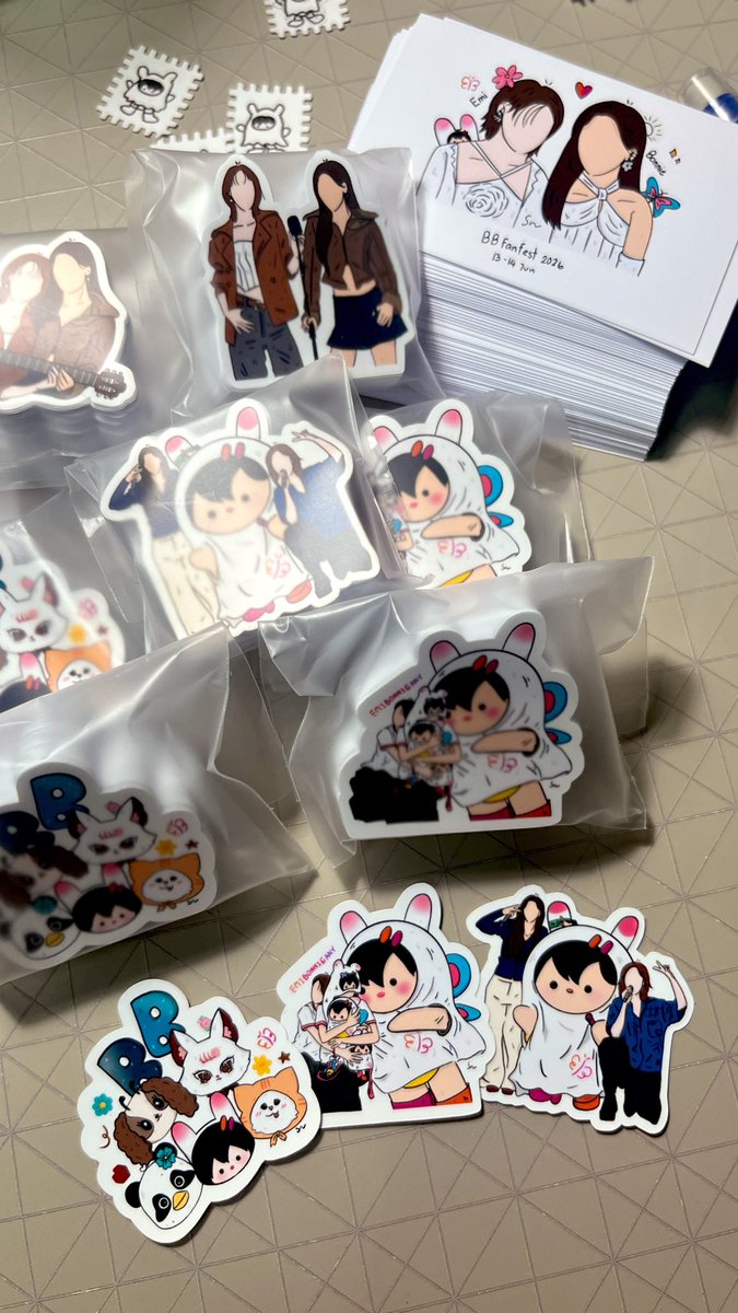 cnk_sun's tweet photo. มาแล้วววววววสตกจิ๋วๆๆค้าบบ 🫪👉🏻👈🏻

#BBfanfest2026 💜🧡🦋 https://t.co/fYOvD342Uu