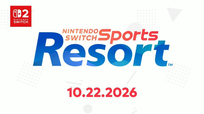 Pirat_Nation's tweet photo. Nintendo just announced Nintendo Switch Sports Resort on the Switch 2. 

It's coming out October 22 2026 and has a full lineup of 12 sports. 

 It serves as a full successor to the 2022 Nintendo Switch Sports https://t.co/zQQxJtS9E2