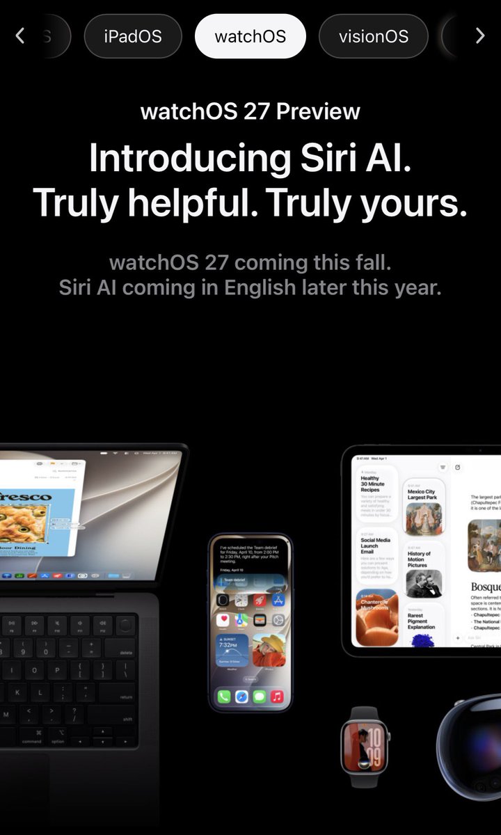 sxperp's tweet photo. สรุป Apple Watch Series 9 ของเรานั้นได้ไปต่อกับ watchOS 27 มีอัพเดตบนเว็บละ ⌚️😮‍💨 https://t.co/JrrL265try