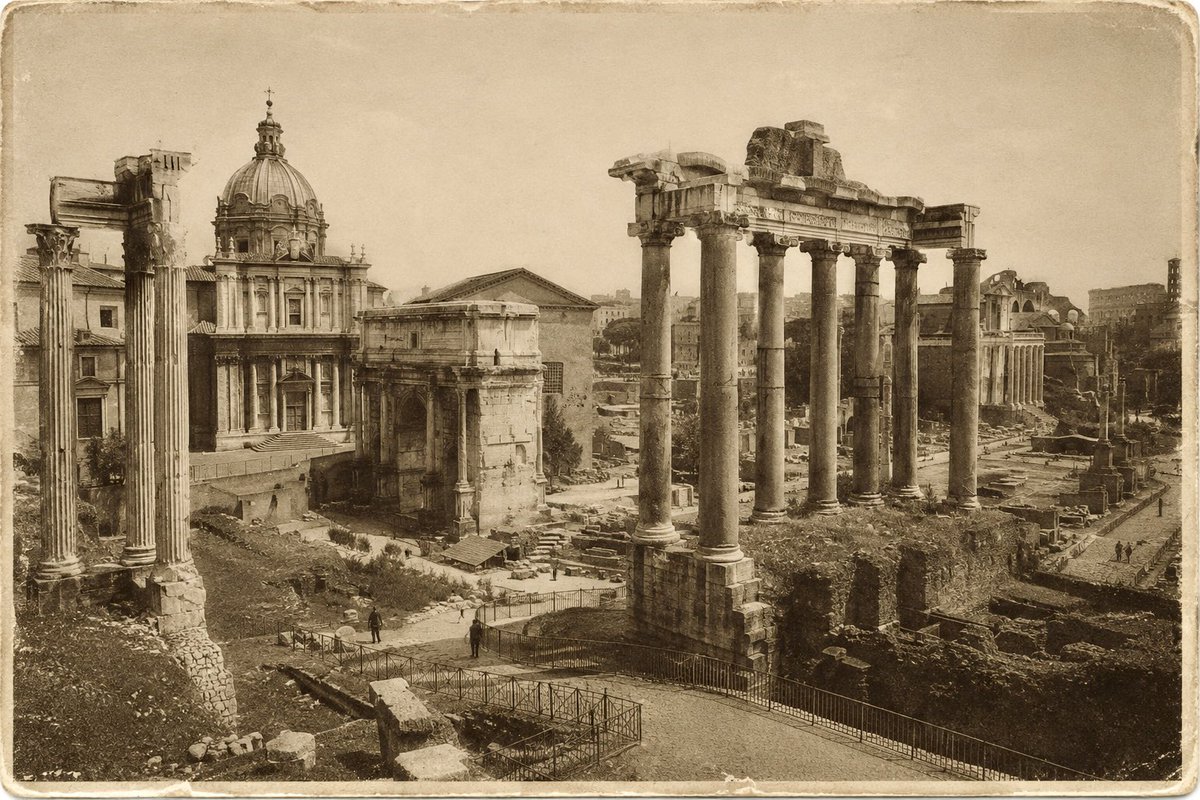 projasharb's tweet photo. Hoy, 9 de junio, cierro los ojos y camino por las calles de la antigua Roma.

El sol de la mañana se refleja sobre los mármoles claros y las sombras de los templos se proyectan sobre las calzadas de piedra. A mi alrededor, la ciudad despierta. Los comerciantes abren sus puestos, los artesanos comienzan sus labores y el murmullo de miles de voces se mezcla con el sonido de las fuentes.

Camino despacio.

No lo hago como turista ni como historiador. Camino como arquitecto.

Observo las proporciones de los edificios, la armonía de los espacios, la manera en que una calle conduce naturalmente a una plaza y cómo una plaza se convierte en el escenario de la vida. Comprendo que Roma no fue construida únicamente para ser admirada; fue diseñada para ser vivida.

Cada columna sostiene algo más que piedra. Sostiene una idea.

Cada arco es una lección de equilibrio.

Cada calle es una invitación al encuentro humano.

Mientras avanzo, descubro que la verdadera grandeza de Roma no reside en sus monumentos, sino en la inteligencia con la que entendió la ciudad. Los romanos sabían que la arquitectura no consiste solamente en levantar muros, sino en crear lugares donde la vida pueda desarrollarse con dignidad, belleza y permanencia.

Dos mil años han pasado y muchas de aquellas construcciones son hoy ruinas. Sin embargo, continúan enseñándonos.

Porque la buena arquitectura desafía al tiempo.

Y mientras recorro estas calles imaginarias, comprendo que las ciudades más bellas no son aquellas que tienen los edificios más altos ni los materiales más costosos. Son aquellas capaces de conservar el alma de quienes las habitaron.

Roma sigue en pie porque fue construida con piedra.

Pero permanece viva porque fue construida con memoria.