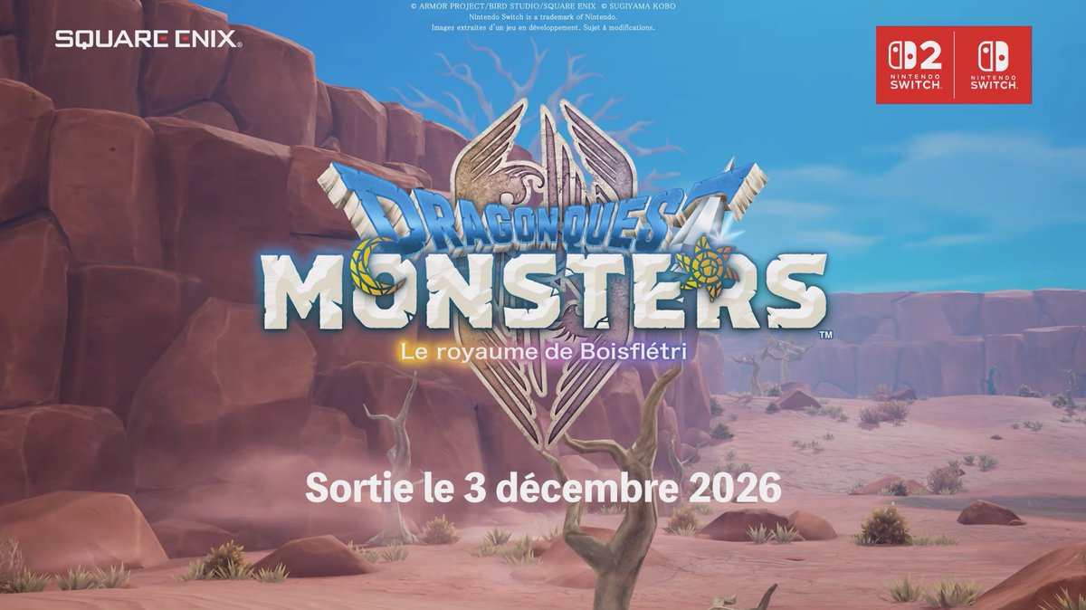 NintendoActu's tweet photo. DRAGON QUEST MONSTERS : Le royaume de Boisflétri sortira le 3 décembre sur Nintendo Switch 2 et Nintendo Switch ! #NintendoDirect https://t.co/IvwKW6XU8F