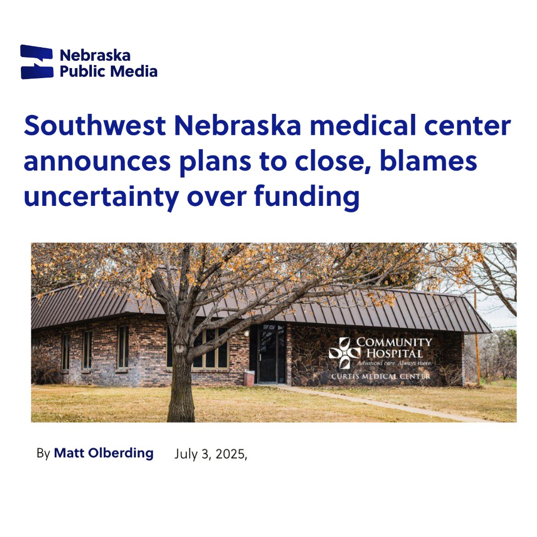 osbornforne's tweet photo. Imagine your loved one grabbed their chest. You get them in your car and rush to the hospital.
But the hospital 12 minutes away CLOSED last year. The next one is 47 mins away. This is what Pete Ricketts voted for. https://t.co/9tT7SxOJI3