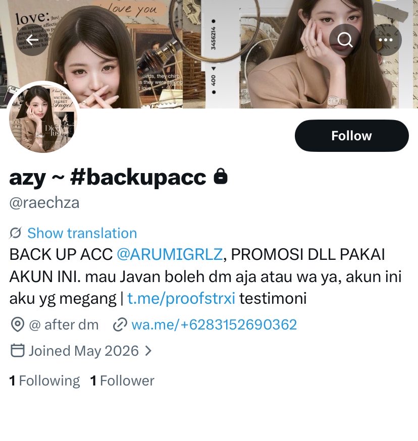 apansih787's tweet photo. ‼️HATI HATI SI PENIPU @raechza @bibulneuz @Velovhes GANTI NOMOR LAGI DAN LAGI GUYSSS
083152690362 https://t.co/2APLDcz4UA