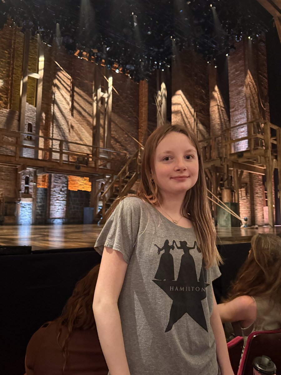 honeybee3344's tweet photo. @Lin_Manuel @HamiltonMusical Thank you for an amazing experience for me and my daughter this past sunday. Nobody tells you how hard it is to not mouth the words when you’re finally seeing the show! :) She’s still excited that T.Jeff made eye contact w her. https://t.co/GbloJmWes3