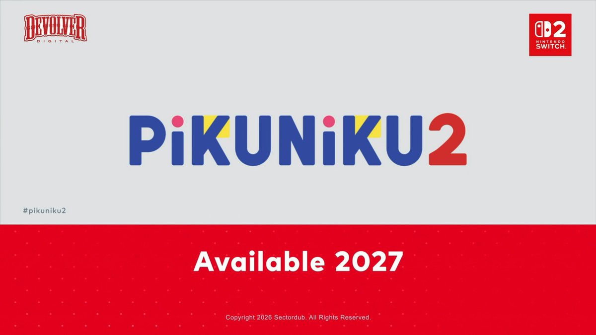 Wario64's tweet photo. Pikuniku 2, out 2027 https://t.co/lF4Jd7EaJz