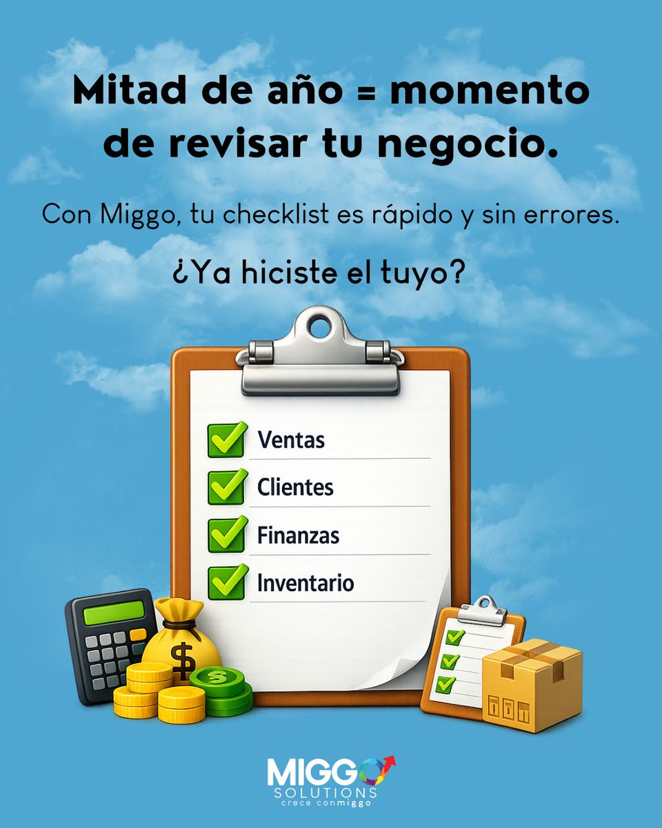 MiggoSolutions's tweet photo. ¿Ya revisaste tu negocio ? 📋✅
#miggo #miggosolutions #colombia #softwareadministrativo https://t.co/3ibG9bSGDI