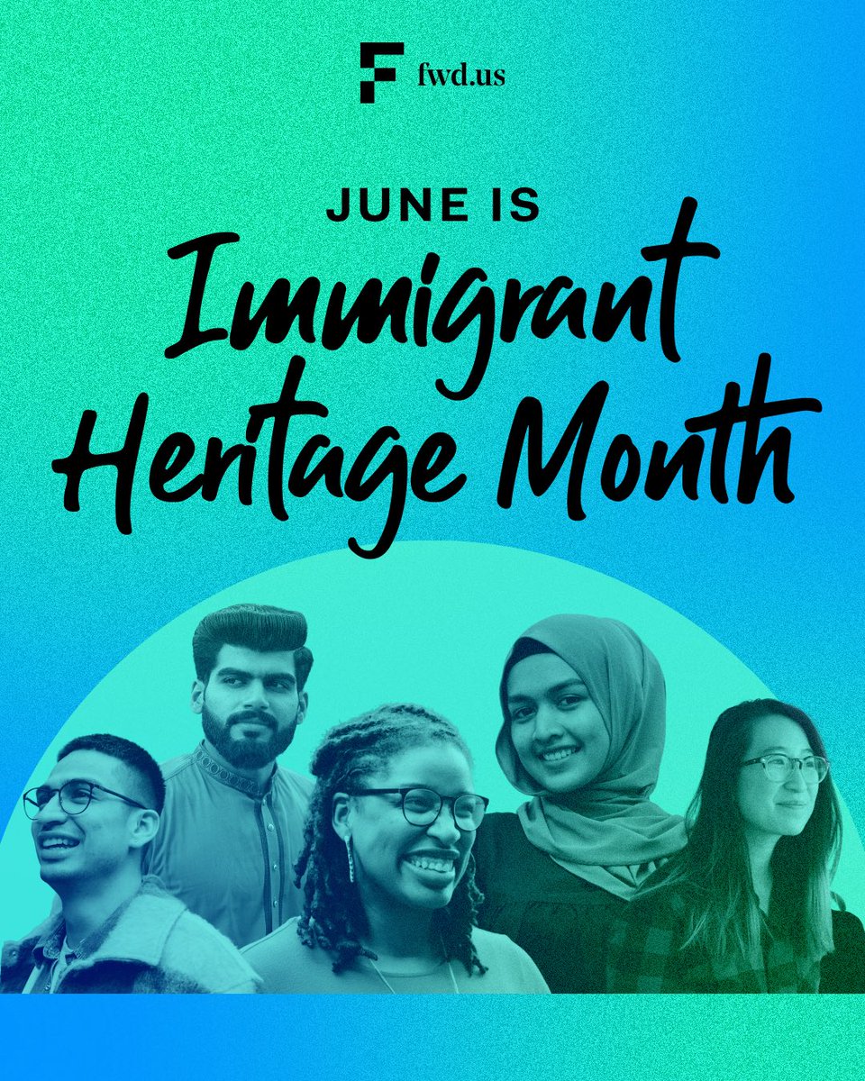 FWDus's tweet photo. June is #ImmigrantHeritageMonth! This is a time to honor immigrants’ rich ancestry, celebrate their vibrant cultures, honor their resiliency, and uplift their contributions to our communities. https://t.co/xTcot0cVqN
