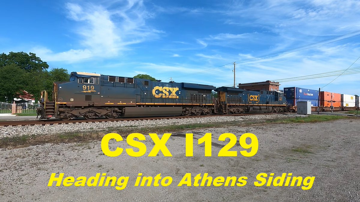 CameraBryan's tweet photo. CSX I129 Heading to Athens Siding - 919, 7212

https://t.co/XNQ2OSBakM

#CSX #Athens #Alabama #Train #Railroad #Railway #Railfan https://t.co/adaLT2GipW