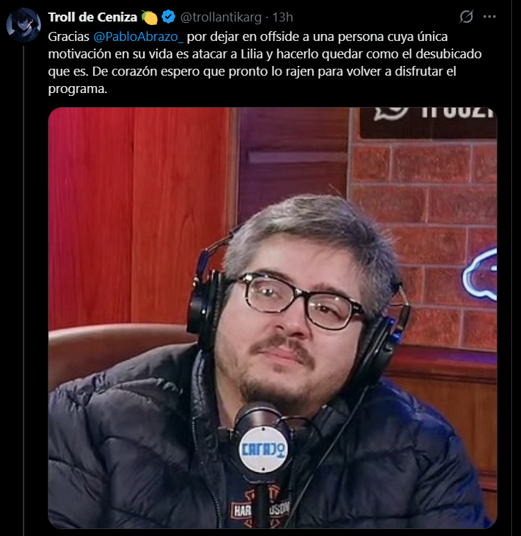 BellesMorte's tweet photo. Que ganas de dividir, de generar discordia gratis. De meter gente en discusiones que para romper las pelotas.
Cual es el fin de esto? Ponerle en contra a su gente? Tiene un canal de stream propio que empezo hace poco, la idea es que se le caiga? Que la gente deje de bancarlo y de mirar la Misa? 
Inexplicable.