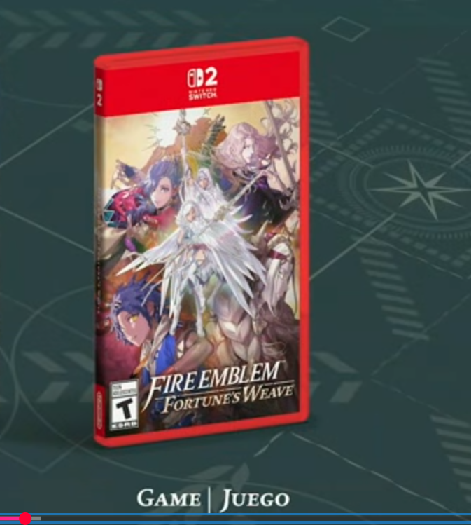 excelblem's tweet photo. avatar protagonist confirmed for fire emblem fortune's weave (male and female variations in center of box art, couldn't be clearer) https://t.co/nUmG1yU2LC
