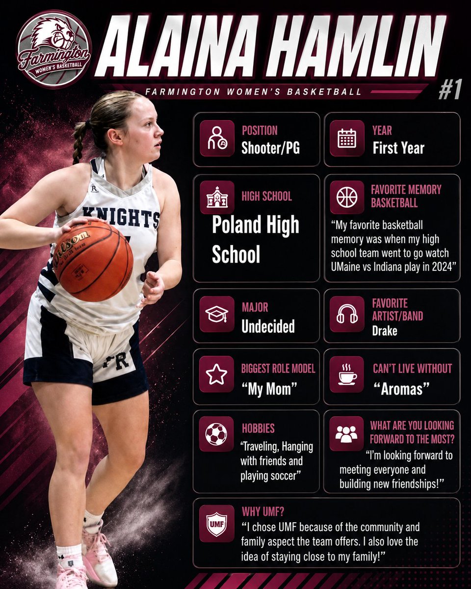 umfwbb's tweet photo. Introducing incoming first-year guard Alaina Hamlin! We're thrilled to have Alaina join the program and can't wait to get to work! Get to know Alaina a bit more🦫🏀

#allinonthedam https://t.co/fXid04dZl8