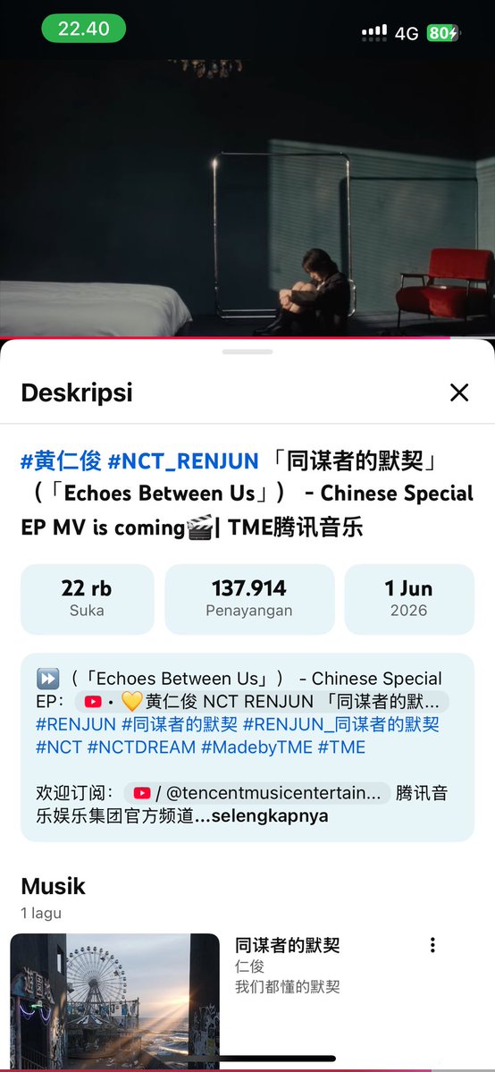 awankuning23's tweet photo. 🎬 RENCHINS STREAMING PARTY 🎬

Let's support #RENJUN's MV and help us reach 200K views🤩

🔗 : https://t.co/lkFqZHMcOd… 
👥 Tag : @growithrj_  @no7foxes @halychonblue30
Renchins, let’s keep the streaming party chain unbroken💛 

#RENJUN_同谋者的默契 https://t.co/uHVCI7nLmD