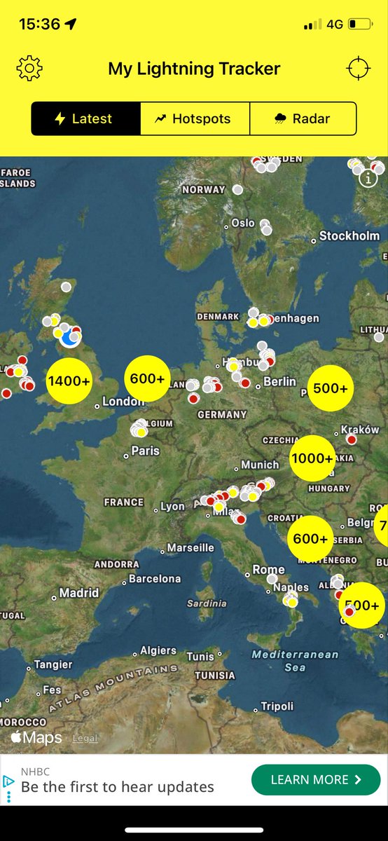 Click084's tweet photo. Tens of thousands of lightning strikes all over UK, Ireland, Europe and Russia… somethings going on https://t.co/vdB4qQJImu