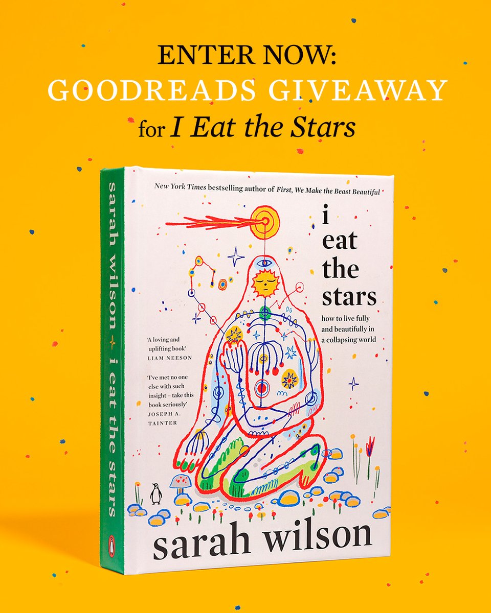PenguinBooks's tweet photo. 🚨 Goodreads Giveaway Alert 🚨 Enter for a chance to win a copy of I EAT THE STARS, a deeply moving, wise guide to finding joy and meaning in a world that seems to be falling apart by New York Times bestselling author Sarah Wilson! 

Enter now 👉 https://t.co/DNaDB6aCK4 https://t.co/Owrfx0cd5U