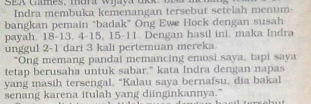 G_minton's tweet photo. Mana kemarin fans Malaysia yang mempermasalahkan pemain tengil?

Udah lahir belum?????

Noh, legenda kalian, Ong Ewe Hock kerjaannya mancing emosi mulu 🤣

Sumber: @TabloidBOLA Feb 1997 https://t.co/W7GTjihSp4
