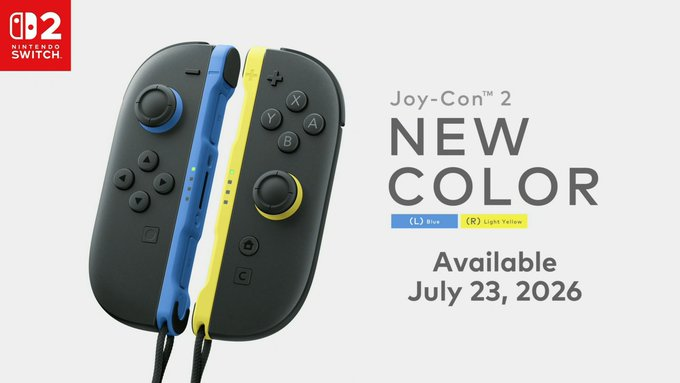 🚨Nintendo anuncia uma nova opção de cor para os Joy-Con 2. A