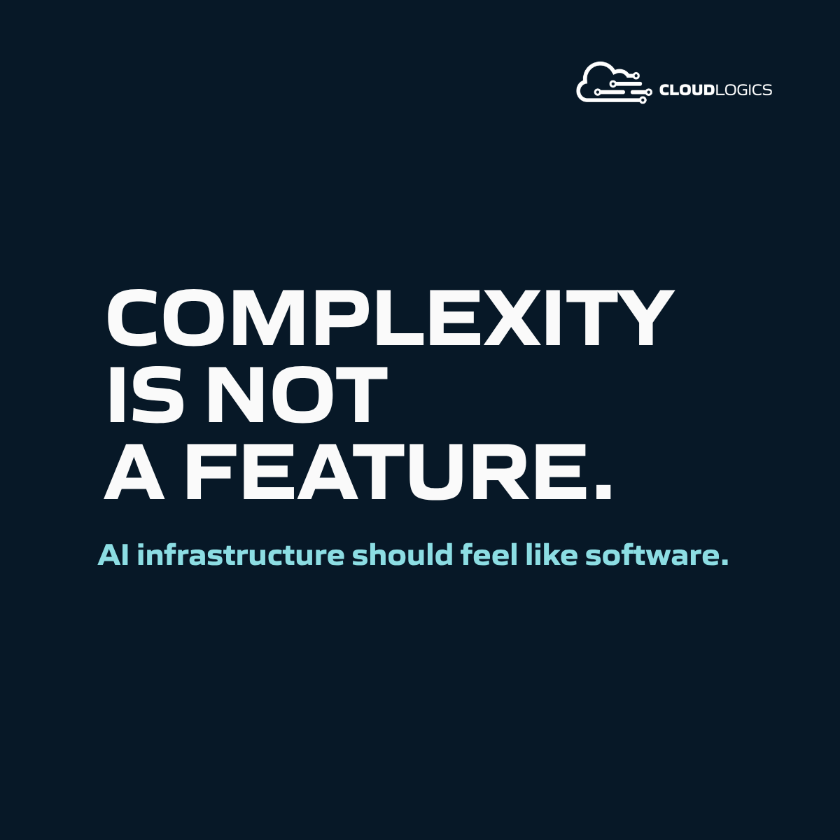 cloudlogicsUS's tweet photo. Somewhere along the way, infrastructure became a collection of dashboards, integrations, and approvals. The more AI workloads scale, the more operational complexity gets in the way. 🔒

CloudLogics brings everything together in a single platform.☁️

#AIInfrastructure https://t.co/K1S655tyaQ