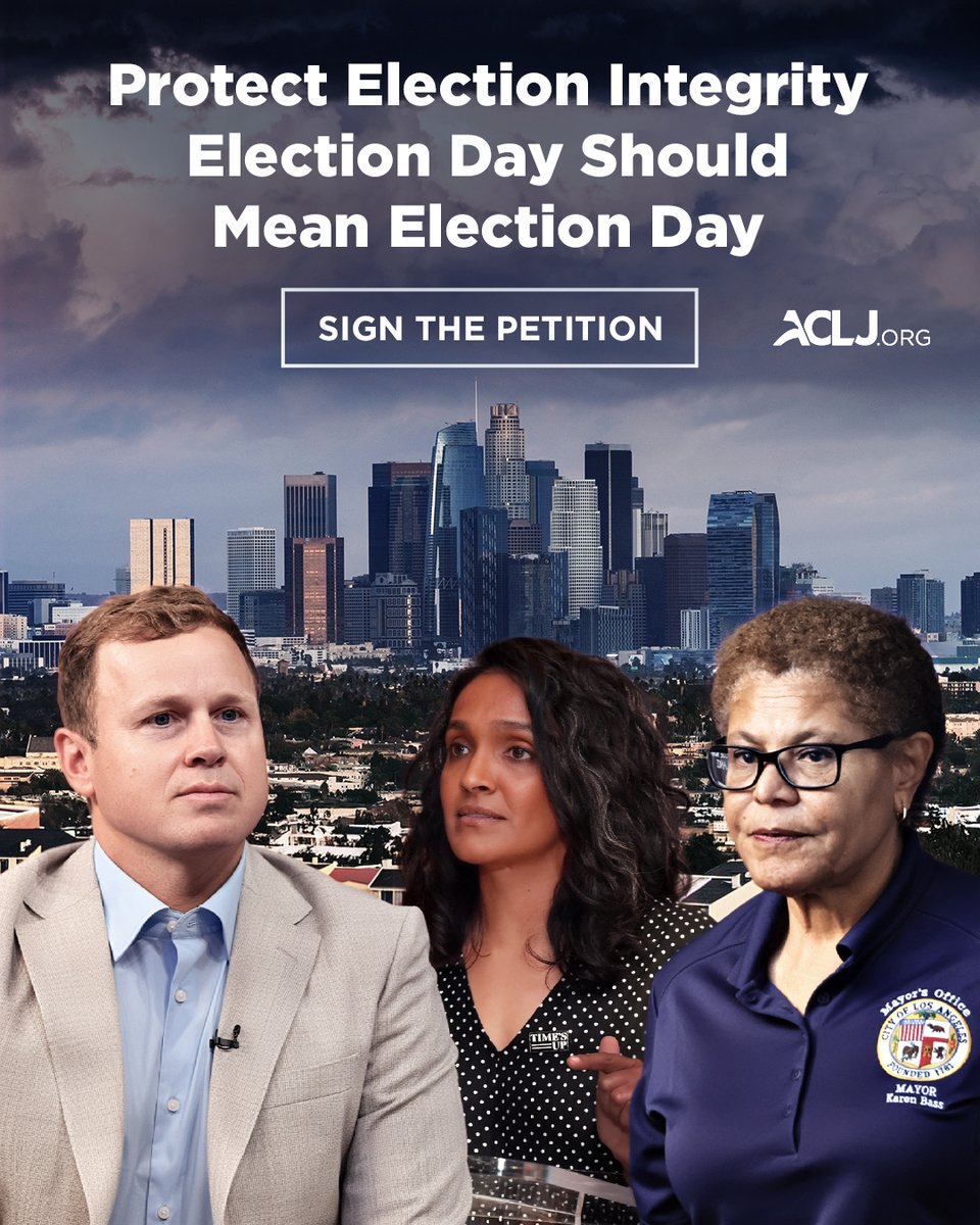 JaySekulow's tweet photo. When election results change days after Election Day, like we’re seeing in LA, Americans deserve answers.

The ACLJ filed at the U.S. Supreme Court to defend election integrity. Election Day must not become Election Weeks.

Add your name to our petition: https://t.co/PdjSYQlT48 https://t.co/2Dg51pzLDr