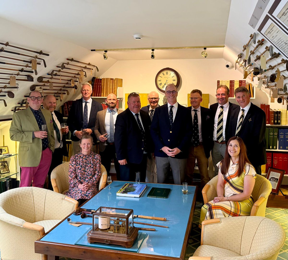 NairnGolfClub's tweet photo. We were honoured to host a meeting of the Heritage Committee for the Royal &amp; Ancient Golf Club of St Andrew’s last week. The shared interests and passion for our respective clubs as well as the wonderful history of the game of golf. https://t.co/z3nAhSNs24